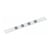 Metaalstrip Maul 1m met 4 magneten wit