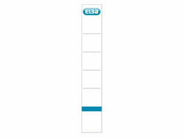 Rug-insteekkaart Elba smal 30x190mm wit 10 stuks