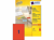 ETIKET AVERY ZWECK 3470 210X297MM A4 ROOD artikel afbeelding