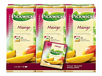 Pickwick Professional Mango, theezakjes, doos, 38 g (pak 75 stuks) artikel afbeelding