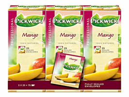 Pickwick Professional Mango, theezakjes, doos, 38 g (pak 75 stuks)