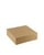 FSC® kraft/PLA taartdoos met klapdeksel 260x260x80mm