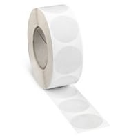Etiket transparant 25mm rond 1000st/op rol