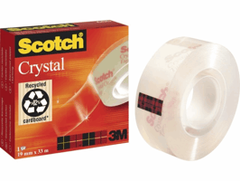 Plakband Scotch Crystal 600 19mmx33m transparant
