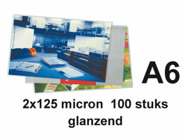 Lamineerhoes GBC A6 2x125micron 100 stuks