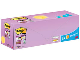 Post-it® Super Sticky Notes Voordeelpak, 127 x 76 mm, kanariegeel (pak 24 stuks)