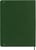 Notitieboek Moleskine XL 190x250mm blanco soft cover myrtle green