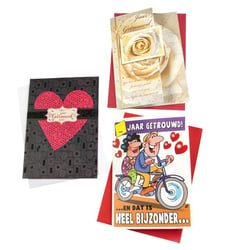 Wenskaart Paperclip navulset getrouwd set à 6 kaarten artikel afbeelding