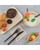 Servet gerecycled/ongebleekt 25x25cm ¼ vouw double point