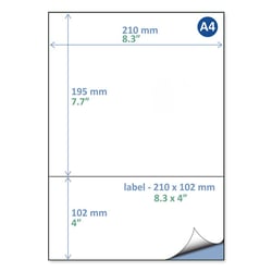 Etiket Rillprint DHL 210x102mm/ds500