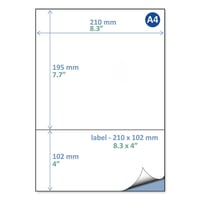 Etiket Rillprint DHL 210x102mm/ds500