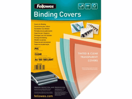 Voorblad Fellowes A4 PVC 180micron 100 stuks