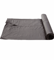 Pedaalemmerzak. Materiaal HDPE. Breedte 45 cm x Lengte 50 cm. Inhoud 20 liter. Dikte 10 micron. Kleur Zwart. Verpakt per 50 rol á 50 zakken