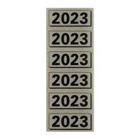 Rugetiket Elba 2023 57x25mm grijs