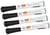 Viltstift Nobo whiteboard Glide fijn zwart 1mm 4st
