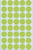 Etiket HERMA 2255 rond 19mm groen 1280 stuks
