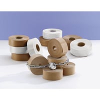 Natplakband uitvoering eenvoudig, bandlengte 200 m bruin, 70 mm breed, VE = 12 rollen