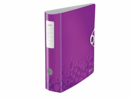 Leitz Active WOW ordner 82mm A4 polyfoam paars