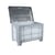 Scharnierdeksel voor grote bakken grijs voor l x b = 800x1200 mm