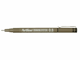 FINELINER ARTLINE 0.8MM ZWART artikel afbeelding