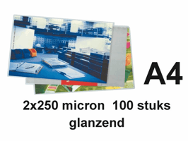 Lamineerhoes GBC A4 2x250micron 100 stuks