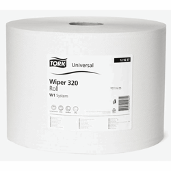Rol poetspapier tissue 2-laags, wit, VE = 2 stuks artikel afbeelding