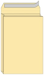 Envelop Quantore monsterzak 262x371x38mm zelfkl. creme 10stuks