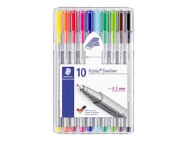 Staedtler Fineliner Triplus 0,3 mm, assorti (pak 10 stuks)