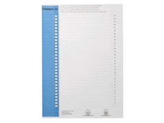 L'oblique Ruiterstrook Type 9, blauw, 9 x 156 mm (pak 310 stuks) artikel afbeelding