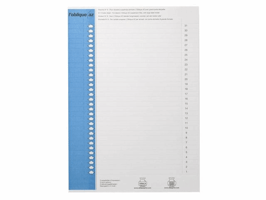L'oblique Ruiterstrook Type 9, blauw, 9 x 156 mm (pak 310 stuks)