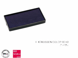 Stempelkussen Colop 6E/40 blauw