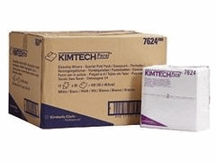 Kimberly Clark Kimtech Pure poetsdoek, 1-laags, kleur wit. Verpakt per 5x100doek