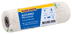 Verfrol, 25 cm, blauwe microstar, 9 mm