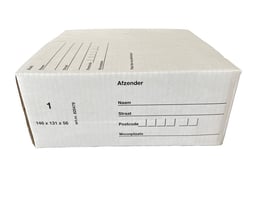 Postpakketbox Budget 1 146x131x56mm bruin