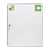 Verbandkast conform DIN 13169 met 1 deur, wit, h x b x d = 552x452x170 mm met vulling
