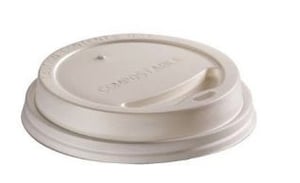 CPLA deksel wit 62mm Ø voor 1dl/4oz beker