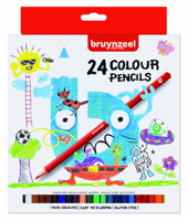 Kleurpotloden Bruynzeel Kids blister à 24 stuks assorti