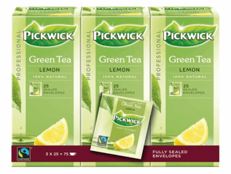 THEE PICKWICK PROFESSIONAL GROEN LEMON 1.5GR  artikel afbeelding