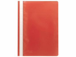 Staples Hechtmap Standaard 1-100 vel, rood (pak 10 stuks)