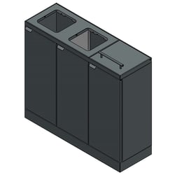 Bica 887 Afvalscheidingsunit 3x45 ltr