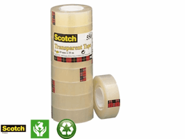 Plakband Scotch 550 19mmx33m transparant