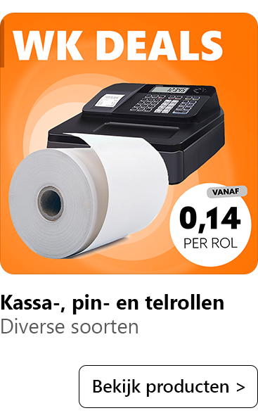 Kassa-, pin- en telrollen