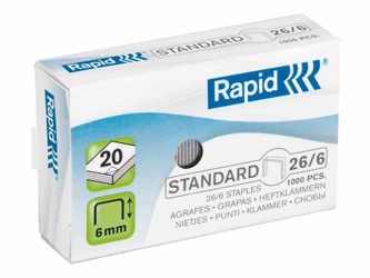 NIETEN RAPID STANDAARD 26/6 GEGALV 1000ST  artikel afbeelding