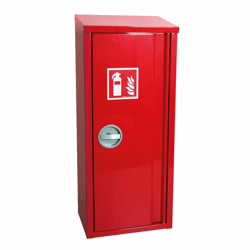 Opbouwkast voor de opname van een handbrandblusser van 6 of 12 kg h x b x d = 750x300x220 mm artikel afbeelding