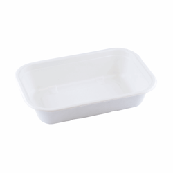 Suikerriet bakje 850ml/229x153x50mm BIO-laminated, kleur wit artikel afbeelding