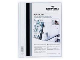 Durable Duraplus Snelhechtmap A4 Extra Breed, 100 vel, Wit (pak 25 stuks)