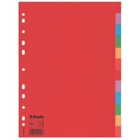 Leitz Fel gekleurde kartonnen tabbladen A4 (pak 10 vel)