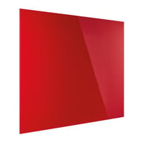 Designbord van glas, magnetisch b x h = 1200x900 mm kleur intensief rood