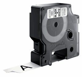 LABELTAPE DYMO 45803 19MMX7M D1 WIT/ZWART artikel afbeelding