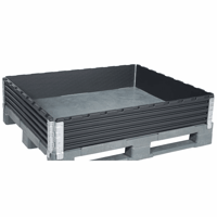 Kunststof opzetframe (Functie: diagonaal inklapbaar met 4 scharnieren; Gewicht: 12 kg; Gewicht per stuk: 6 kg; Uitvoering opzetwanden: 4 scharnieren)